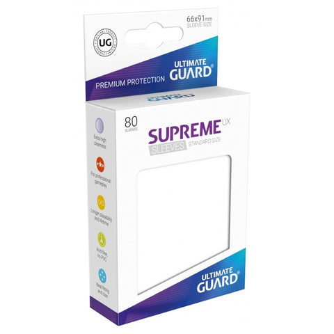 Ultimate Guard Supreme Sleeves White (80)
